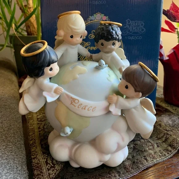 PRECIOUS MOMENTS 1998 Limited Edition "His love will love will uphold the world" - Picture 1 of 11